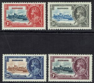 BARBADOS 1935 KGV SILVER JUBILEE SET