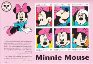 Maldives 1999 MNH Scott #2351-#2362 Complete set of 12 Disney Sheets