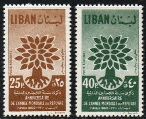 Lebanon Sc #C284-C285 Mint Hinged