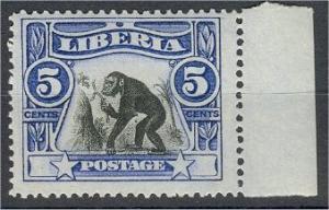 LIBERIA, CHIMPANZEE, NEVER HINGED