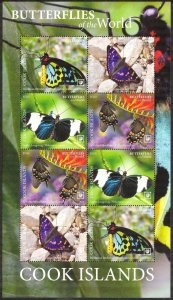 Cook Islands 2020 Butterflies Sheet MNH