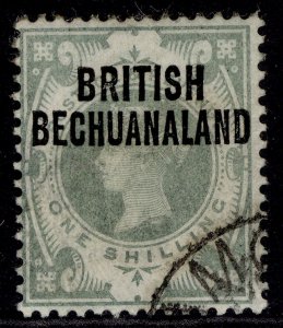 BRITISH BECHUANALAND QV SG37, 1s dull green, FINE USED. Cat £28.