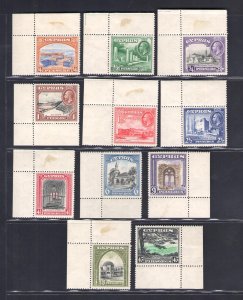 1933 Cyprus, Stanley Gibbons #133-43 - MNH** - All Corner of Sheet