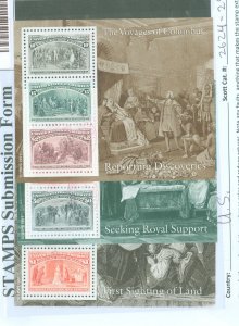 United States #2624-29 Used Souvenir Sheet