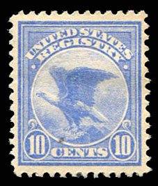 United States, Registration Stamps #F1, 1911 10c ultramarine, hinged