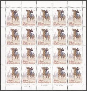 1994 US Scott #2818 Buffalo Soldiers 29c Sheet of 20 MNH