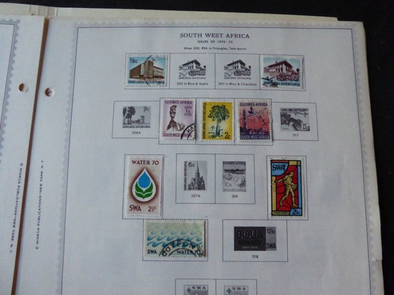 South West Africa 1923-1986 Stamp Collection on Album Pages