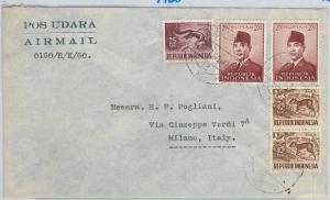 59350  -   INDONESIA - POSTAL HISTORY: COVER to ITALY - 1960 - ANIMALS