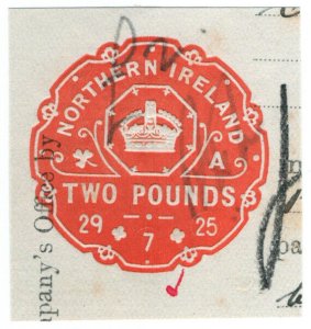 (I.B) George V Revenue : Impressed Duty £2 (Northern Ireland)