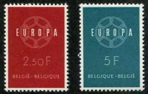 Belgiium SC# 536-7 Europa set MH