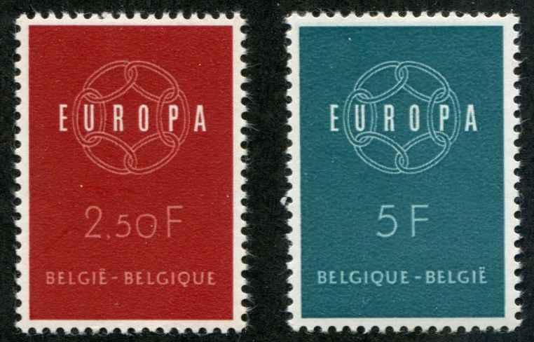 Belgiium SC# 536-7 Europa set MH