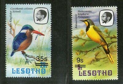 Lesotho 1987 Kingfisher Bokmakierie Birds Wildlife Animal Sc 598A MNH # 3089