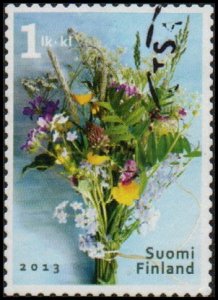 Finland 1428 - Used - (80c) Flower Bouquet (2013) (cv $1.10)