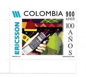 COLOMBIA 1997 ERICSSON 100 YEARS PHONE COMMUNICATIONS SCOTT C895 MICHEL 2048 MNH