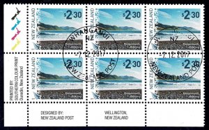 New Zealand 2017 Scenic - $2.30 Mangamaunu, Kaikoura  Corner Block of 6 Used