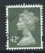 GB Machin 42p QE II  SG Y1715  Fine Used