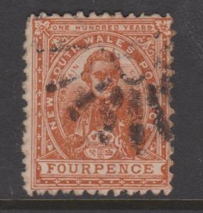 New South Wales 1899  Sc#104b Used Inverted Watermark