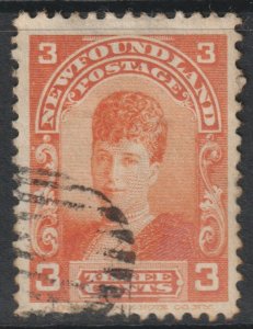 Canada Newfoundland Scott 83 - SG88, 1897 Royal Family 3c used