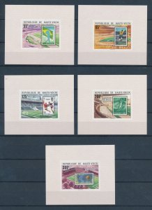 [112796] Upper Volta Burkina Faso 1979 World Cup football Imperf. sheets MNH