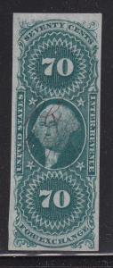 R65a VF+ used revenue stamp nice color cv $ 725 ! see pic !