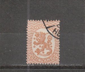 Finland  Scott#  129  Used  (1929 Arms of the Republic)