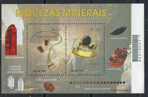 Brazil 2828 MNH 2001 Souvenir Sheet (ak3632)