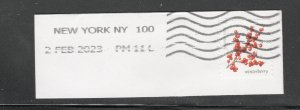 Scott #  5415  used   single on paper canceled New York, NY 2-2-2023