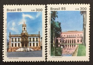 Brazil 1985 #2013-4, Museums, MNH.