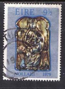 Ireland-Sc#461-used 9&1/2p Painting-Christmas-1979-