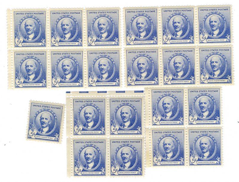 Scott 887 1940 5c French 21 Copies Mint NH Cat $10.50