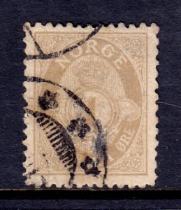 Norway - Scott #47a - Used - Minor scuff on front, pencil/rev. - SCV $45