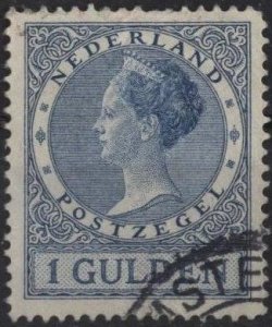 Netherlands 161 (used) 1g Queen Wilhelmina,ultra  (1925)