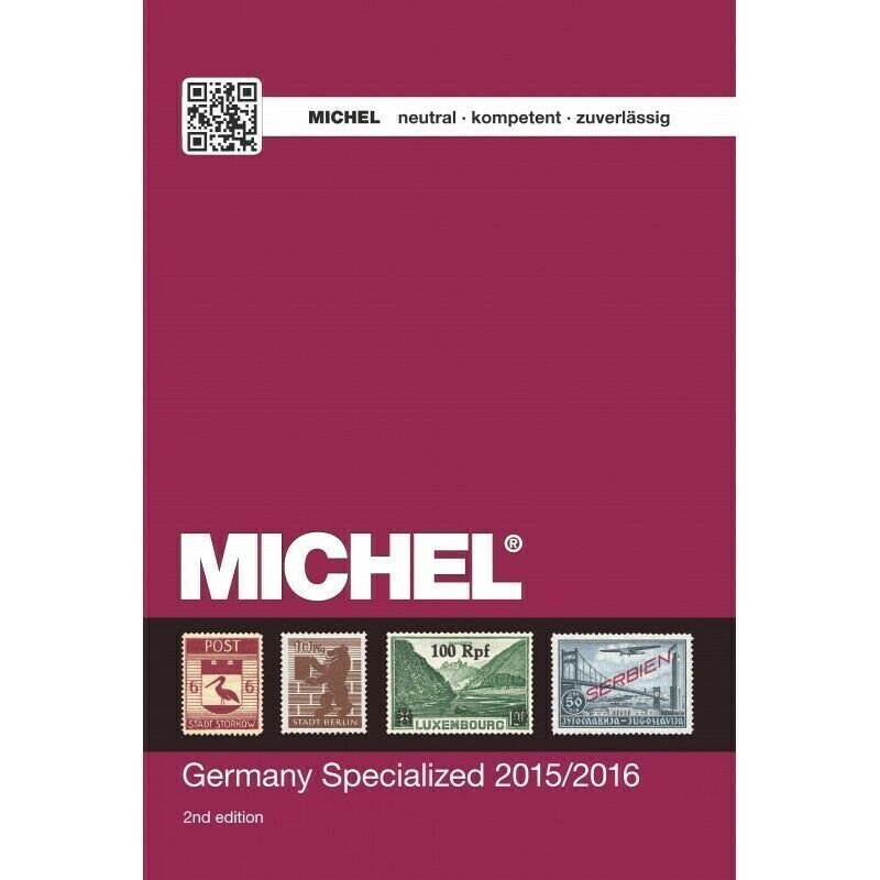 Michel Germany Specialised stamp catalogue 2015/16 ed vol 2 English language NEW