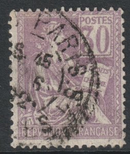 France Scott 120 - SG299, 1900 Mouchon 30c Type I used