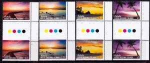 Cocos Islands 361-364 MNH - Skies of Cocos Traffic Light Gutter Pair (2012)