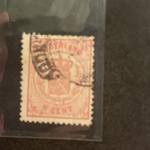 Netherlands Scott # 20 Used (SCV=$77.50) 