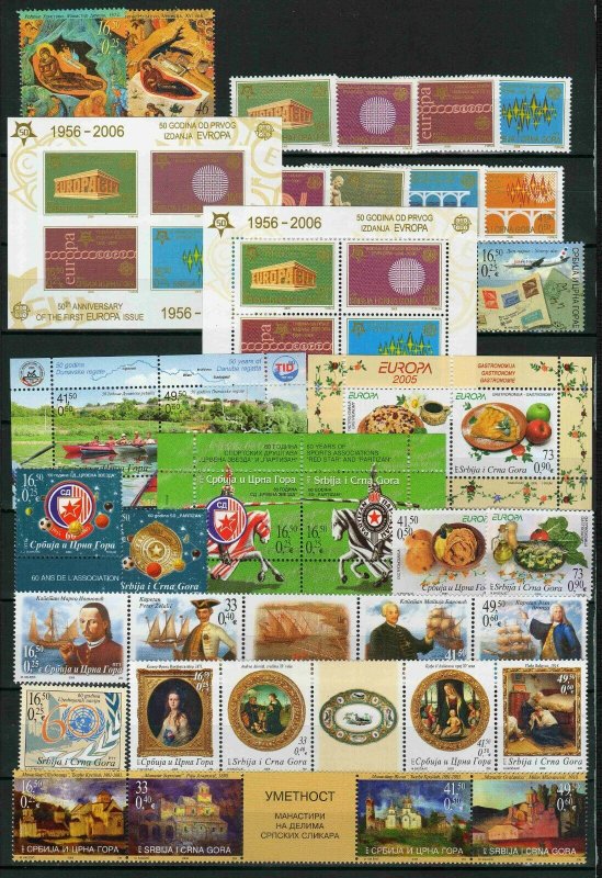 Yugoslavia 2005 ☀ Complete year  Michel # 3231-3309 + Bloks € 250 ☀ MNH **