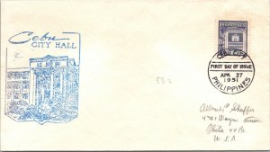 Philippines FDC 1951 - Cebu City Hall - F28984