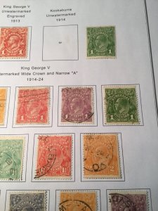 Australia Scott # 19-37 Used Set Catalog $127 On Page As Shown In Photos!