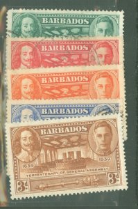 Barbados #202-206  Single (Complete Set)