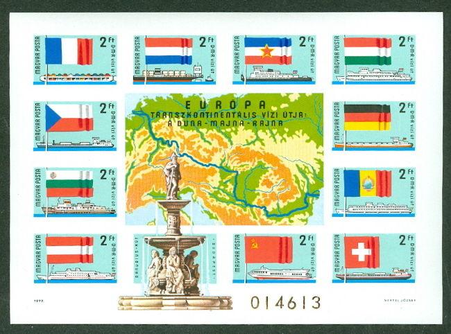 HUNGARY #2514, Imperf souvenir sheet, og, NH, VF, Scott $170.00