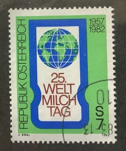 Austria 1982 Scott 1211 used - 7s,  25th World Milk Day