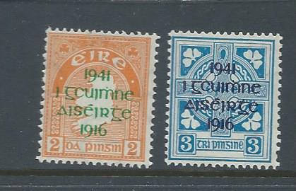 Ireland 118-9 VF MLH set. 2018 CV $53.00