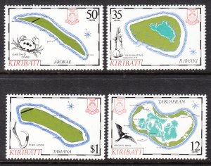 Kiribati 456-459 Maps MNH VF