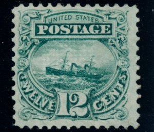 US 117 12c 1869 S. S. Adriatic F-VF unused OG hinged PF cert