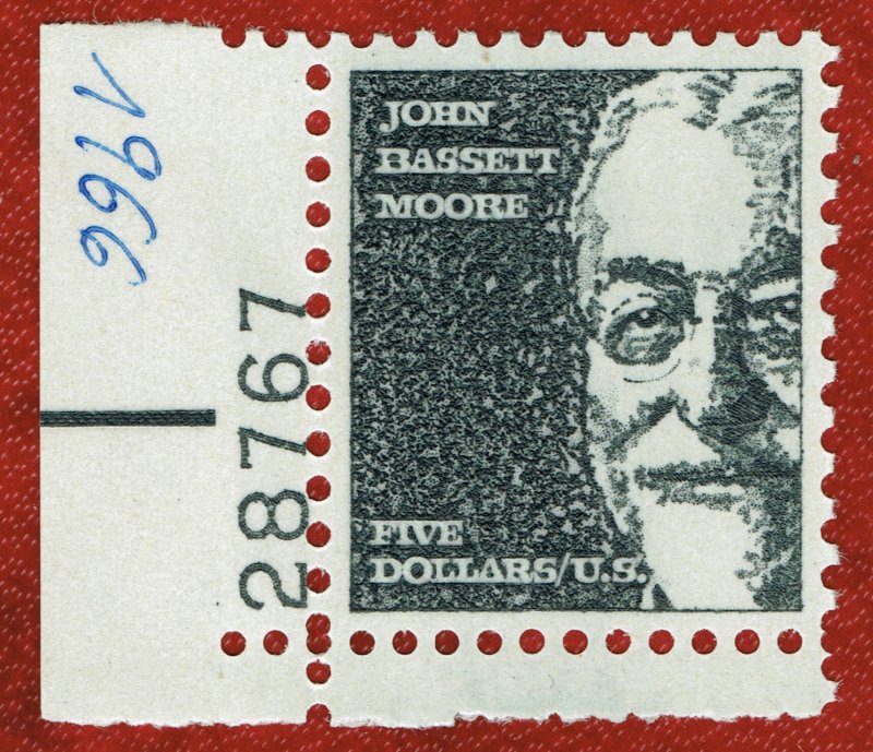 [0053] 1966 Scott#1295 mnh $5 John Bassett Moore