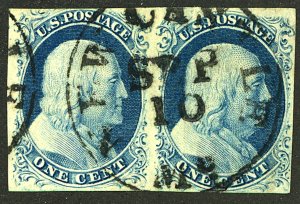 U.S. #9 USED PAIR