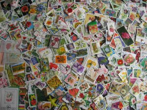 Flowers 760 plus 6 SS different, lots of postally used, check them out! 