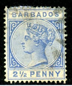 Barbados, Scott #62, Used