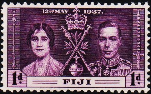 Fiji. 1937 1d S.G.246 Mounted Mint